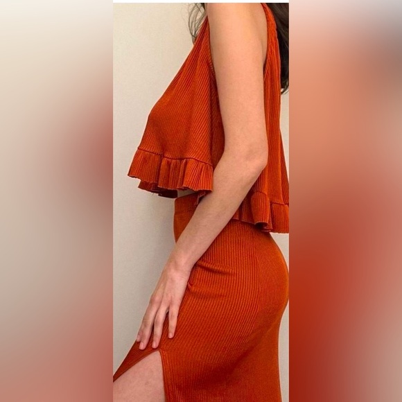 Free people skirt & top set Burnt Orange - Picture 2 of 3